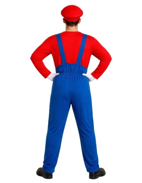 Costume de plombier de jeu vidéo Taille L | Costumes pour adultes Le Roi du Carnaval